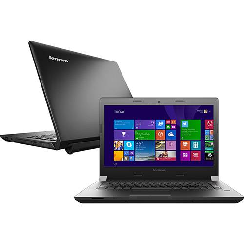 Notebook Lenovo B40-30 Intel Dual Core 4GB 500GB Tela LED 14" Windows 8.1 - Preto