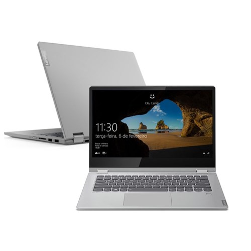Notebook Lenovo 2 em 1 Ideapad C340 I3-8145U 4Gb 128Gb Ssd Windows 10 14' 81Rl0005br Prata