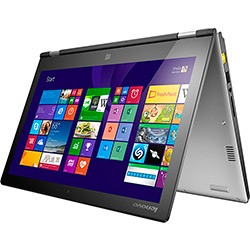 Notebook Lenovo 2 em 1 Yoga 2 com Intel Core I5 4GB 500GB 16GB SSD LED 13,3" Touchscreen Prata Windows 8.1