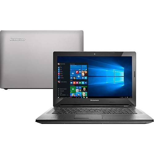 Notebook Lenovo G40-80 Intel Core I5 4GB (2GB de Memória Dedicada) 1TB Tela LED 14" Windows 10 Bluetooth - Prata