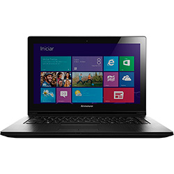 Notebook Lenovo G400s-80AU0002BR com Intel Core I3 4GB 500GB LED HD 14" Touchscreen Windows 8
