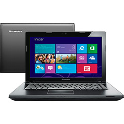 Notebook Lenovo G405 com AMD Dual Core 2GB 500GB LED 14" Preto Windows 8.1