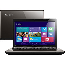 Notebook Lenovo G485-80C30001BR com AMD Dual Core 4GB 500GB LED 14" Windows 8 Chocolate