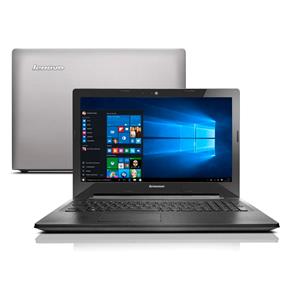 Notebook Lenovo G50-80 com Intel® Core™ I5- 5200U, 4GB, 1TB, Gravador de DVD, Leitor de Cartões, HDMI, Wireless, Bluetooth, LED 15.6" e Windows 10