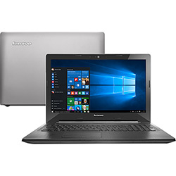 Notebook Lenovo G50 Intel Core I5 4GB 1TB Tela LED 15,6" Windows 10 - Prata