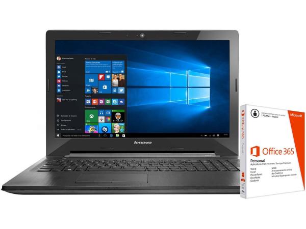 Notebook Lenovo G50 Intel Core I7 - 8GB 1TB LED 15,6” + Pacote Office 365