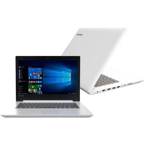 Tudo sobre 'Notebook Lenovo Ideapad 320-14IKB, I3, 4GB, 500GB, 14", Windows 10 Home - Branco'