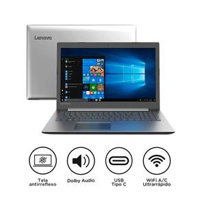 Notebook Lenovo Ideapad 330 81FE0002BR, I5, 8GB, 1TB, 15.6", Windows 10 - Prata