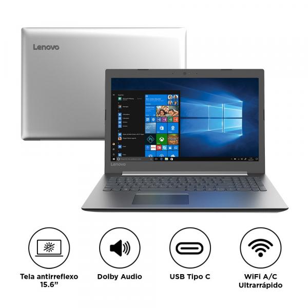 Tudo sobre 'Notebook Lenovo IdeaPad 330 I3-7020U 4GB 1TB Windows 10 15,6" HD 81FE000QBR Prata'