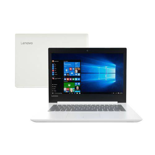Tamanhos, Medidas e Dimensões do produto Notebook Lenovo Ideapad 320 I5-7200U 4GB 500GB Windows 10 14" HD 80YF0007BR Branco