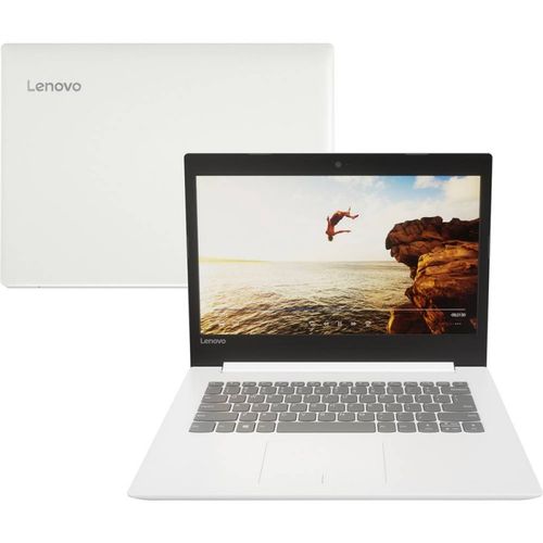 Notebook Lenovo Ideapad 320 Tela de 14" Intel Core I3 4GB 500GB Branco 80YF0008BR