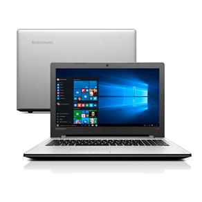 Notebook Lenovo IdeaPad 300 com Intel® Core™ I5-6200U, 8GB, 1TB, Gravador de DVD, Leitor de Cartões, HDMI, Wireless, Bluetooth, LED 15.6" e Windows 10