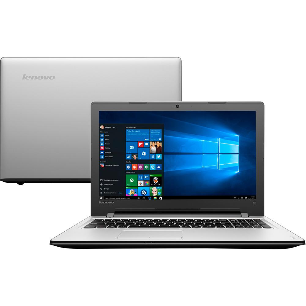 Notebook Lenovo Ideapad 300 Intel Core I5 8GB 1TB Tela LED 15,6" Windows 10 - Prata