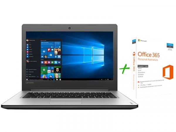 Notebook Lenovo Ideapad 310 Intel Core I5 8GB 1TB - LED 15,6” Windows 10 + Microsoft Office 365