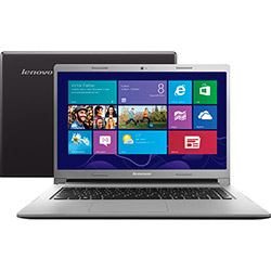 Notebook Lenovo S400-80A10000BR com Intel Core I3 4GB 500GB LED HD 14" Touchscreen Windows 8 Dark Chocolate