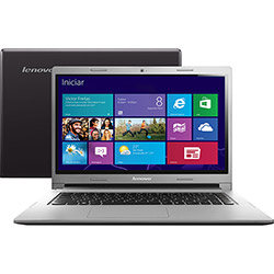 Notebook Lenovo S400-80A10003BR com Intel Dual Core 2GB 500GB LED HD 14" Touchscreen Windows 8