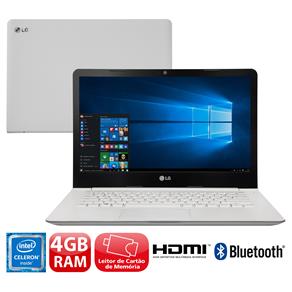 Notebook LG Quad Core 4GB 500GB Tela 14” Windows 10 Ultra Slim 14U360-L.BJ36P1