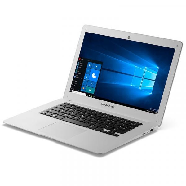 Notebook Multilaser Legacy Intel 2GB 32GB Quad Core Tela HD 14 Pol. Windows 10 Branco - PC102