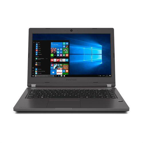Notebook Positivo Master N6140 Blackstone, Intel Core I3, 4GB, HD 500GB, Tela 14" HD, Wi-Fi, W10 Pro