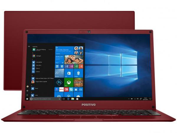 Notebook Positivo Motion Red C464B Intel Dual Core - 4GB 64GB 14 Windows 10