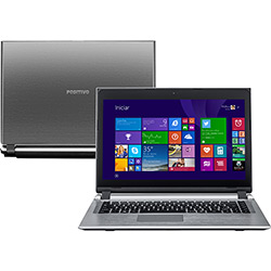 Notebook Positivo Premium Touch S2850 com Intel Dual Core 4GB 320GB LED 14" Touchscreen Windows 8 + Pacote 3D Experience
