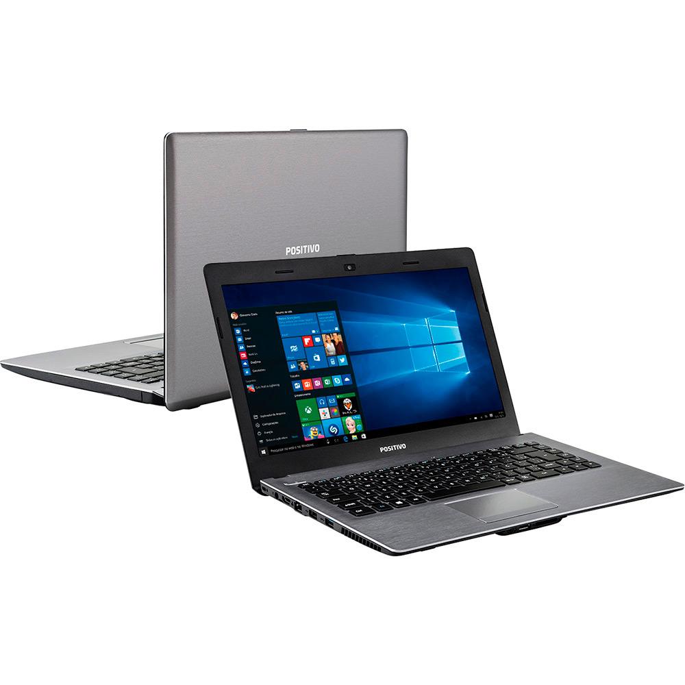 Notebook Positivo Premium XR7550 Intel Core I3 4GB 500GB Tela LED 14" Windows 10 - Cinza Escuro