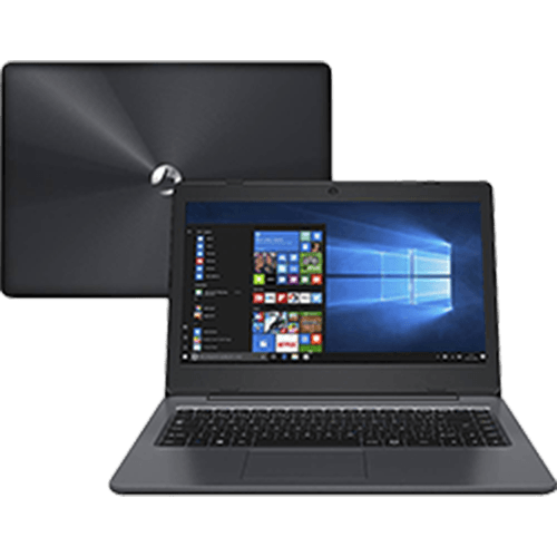 Notebook Positivo Stilo One XC3550 Intel Atom 2GB 32GB Tela LCD 14" Windows 10 - Cinza Escuro