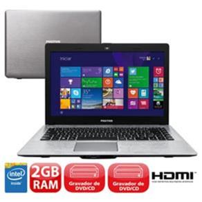 Notebook Positivo Stilo XR3000 com Intel® Dual Core?, 2GB, 320GB, Gravador de DVD, Leitor de Cartões, HDMI, Wireless, Webcam, LED 14" e Windows 8