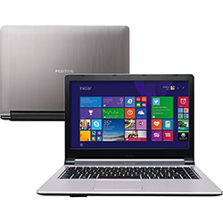 Notebook Positivo Stilo XR3008 Intel Dual Core 2GB 500GB Tela LED 14" Windows 8.1 - Prata