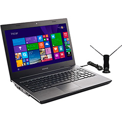 Notebook Positivo Unique TV Digital S2065 com Intel Dual Core 4GB 500GB LED 14" Windows 8 + Pacote 3D Experience