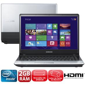 Tudo sobre 'Notebook Samsung 300E4C-AD4 com Intel® Dual Core, 2GB, 320GB, Gravador de DVD, Leitor de Cartões, HDMI, Bluetooth 4.0, Webcam, LED 14” e Windows 8'