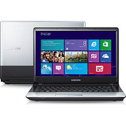 Notebook Samsung 300E4C-AD4 com Intel Dual Core 2GB 320GB LED 14" Windows 8