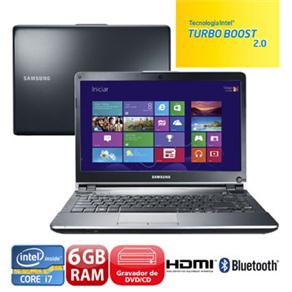 Notebook Samsung 500P4C-AD3 com Intel® Core™ I7 3630QM, 6GB, 1TB, Gravador de DVD, Leitor de Cartões, HDMI, Bluetooth, Wireless, LED 14” e Windows 8