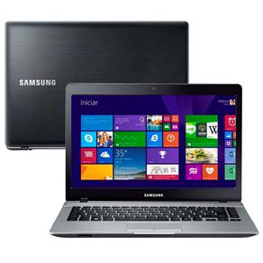 Notebook Samsung ATIV Book 3 370E4K-KD3 com Intel® Core™ I3-5005U, 4GB, 1TB, Gravador de DVD, Leitor de Cartões, HDMI, Wireless, LED 14" e Windows 8.1