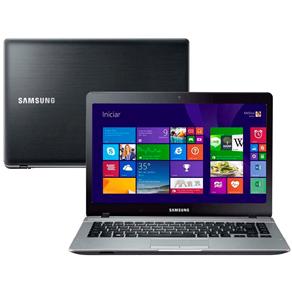Notebook Samsung ATIV Book 3 370E4K-KDA com Intel® Dual Core, 4GB, 500GB, Gravador de DVD, Leitor de Cartões, HDMI, Bluetooth, LED 14" e Windows 8.1