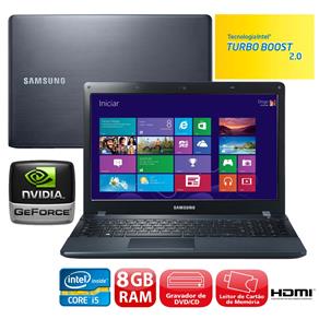 Notebook Samsung ATIV Book 2 270E5G-XD1 com Intel® Core™ I5-3230M, 8GB, 1TB, Gravador de DVD, HDMI, Placa Gráfica de 2GB, LED 15.6" e Windows 8.1 - no