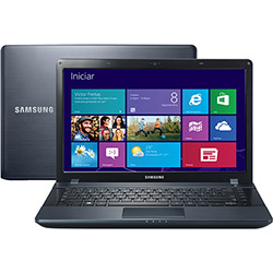 Notebook Samsung ATIV Book 2 com Intel Core I3 4GB 500GB LED 14" Preto Windows 8