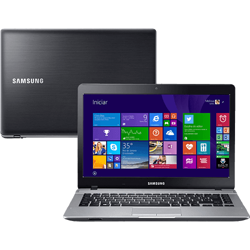Notebook Samsung ATIV Book 3 Intel Dual Core 4GB 500GB Tela LED 14" Windows 8.1 - Preto