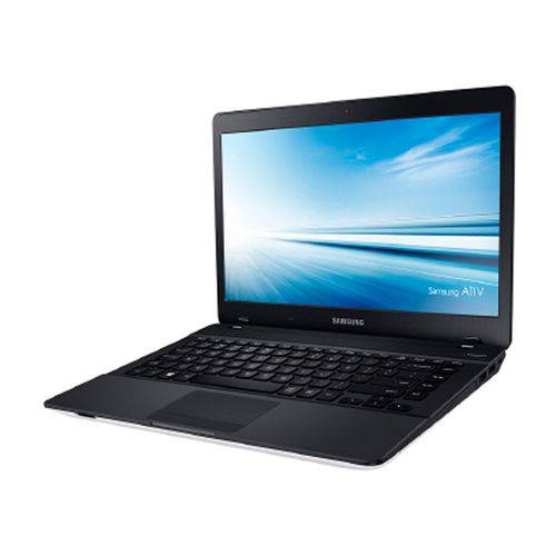 Notebook Samsung Core I3-5005U 4GB HD 1TB 14pol Win10 NP370E4K-Kwbbr - Branco com Preto