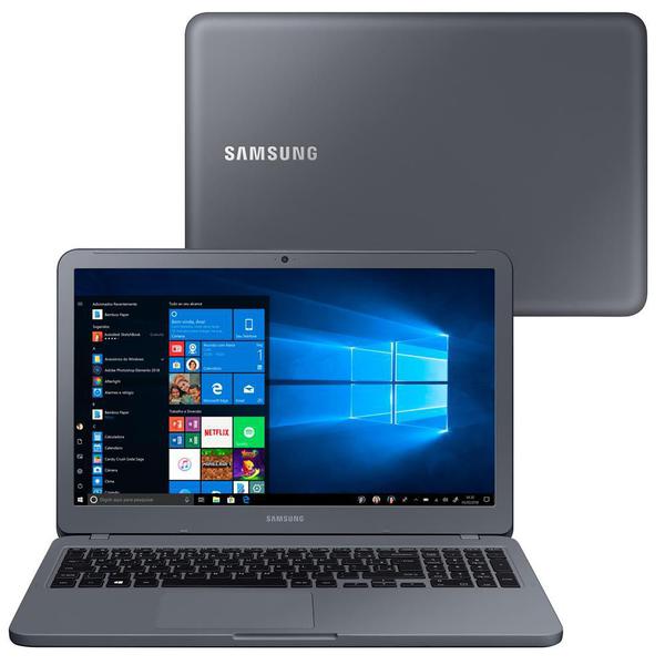 Notebook Samsung Core I3-7020U 4GB 1TB Tela Full HD 15.6” Windows 10 Essentials E30 NP350XAA-KF3BR