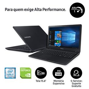 Notebook Samsung Core I7-7500U 8GB 1TB Placa Gráfica 2GB Tela Full HD 15.6” Windows 10 Expert X41 NP300E5M-XF3BR