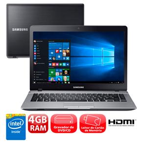 Notebook Samsung Dual Core 4GB 500GB Tela 14” Windows 10 Essentials E21 370E4K-KWA