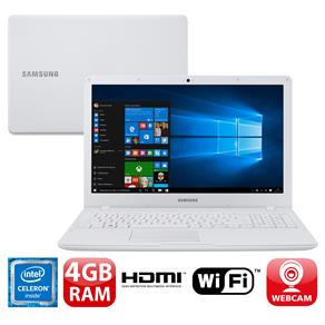 Notebook Samsung Dual Core 4GB 500GB Tela Full HD 15.6” Windows 10 Essentials E21 NP300E5M-KFBBR