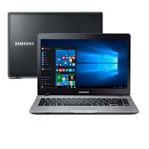 Notebook Samsung Essentials E32 370E4K-KW3 com Intel® Core™ I3-5005U, 4GB, 1TB, Gravador de DVD, Leitor de Cartões, HDMI, Webcam, LED 14" e Windows 10