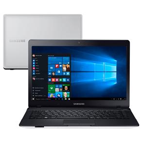 Notebook Samsung Essentials E32 370E4K-KW4 com Intel® Core™ I3-5005U, 4GB, 1TB, Gravador de DVD, Leitor de Cartões, HDMI, Webcam, LED 14" e Windows 10