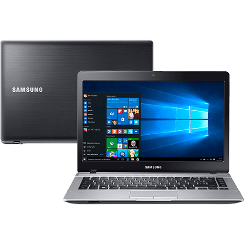 Notebook Samsung Essentials E32 Intel Core I3 4GB 1TB Tela LED HD 14" Windows 10 - Preto