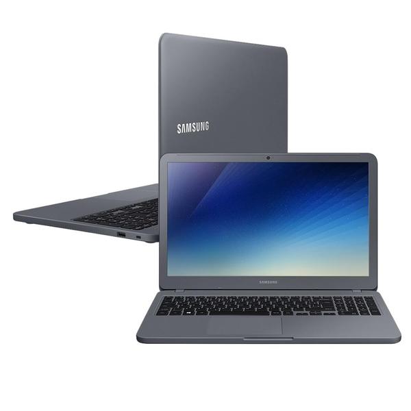 Notebook Samsung Essentials E20, Celeron, 15.6", 4GB, 500GB, Windows 10 - Cinza