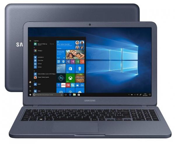 Notebook Samsung Essentials E20 Intel Dual Core - 4GB 500GB 15,6” Windows 10