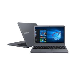 Notebook Samsung Essentials E30 - Tela 15.6`` Full HD, Intel Core I3 7020U, 4GB, HD 1TB, Intel HD Graphics 620, Windows 10 - Cinza - NP350XAA-KF3BR