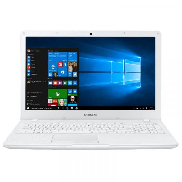 Notebook Samsung Essentials E21 Branco Intel Dual Core - 4GB 500GB 15,6" LED Full Hd Windows 10